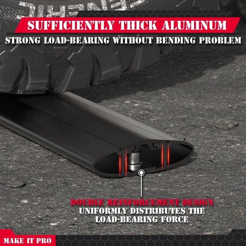 KitsPro 260lb Roof Rack Cross Bars for 2016-2019 Ford Explorer (ONLY FIT Factory Raised Side Rails), Matte Black Heavy Duty Aluminum Cargo Crossbar - Image 5